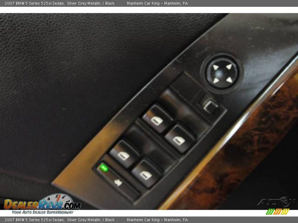 2007 BMW 5 Series 525xi Sedan Silver Grey Metallic / Black Photo #11