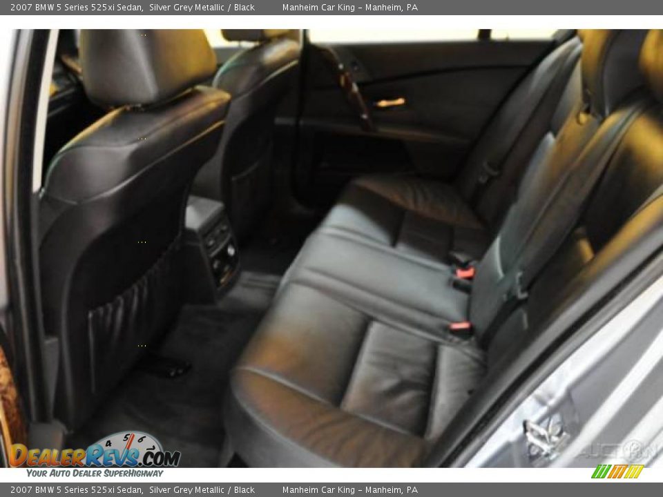 2007 BMW 5 Series 525xi Sedan Silver Grey Metallic / Black Photo #12