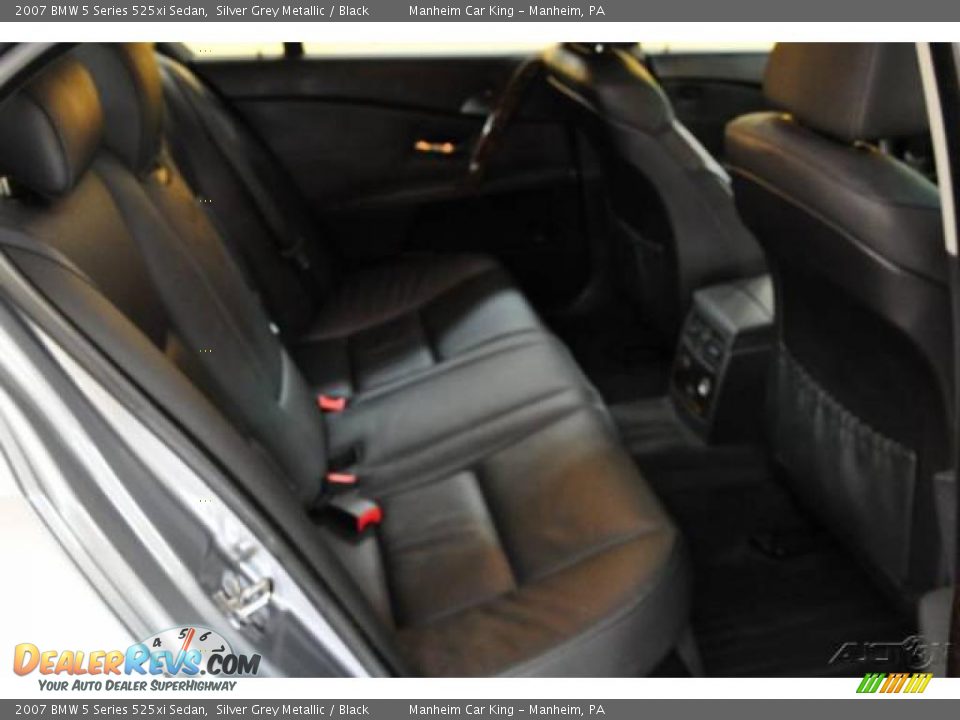 2007 BMW 5 Series 525xi Sedan Silver Grey Metallic / Black Photo #14