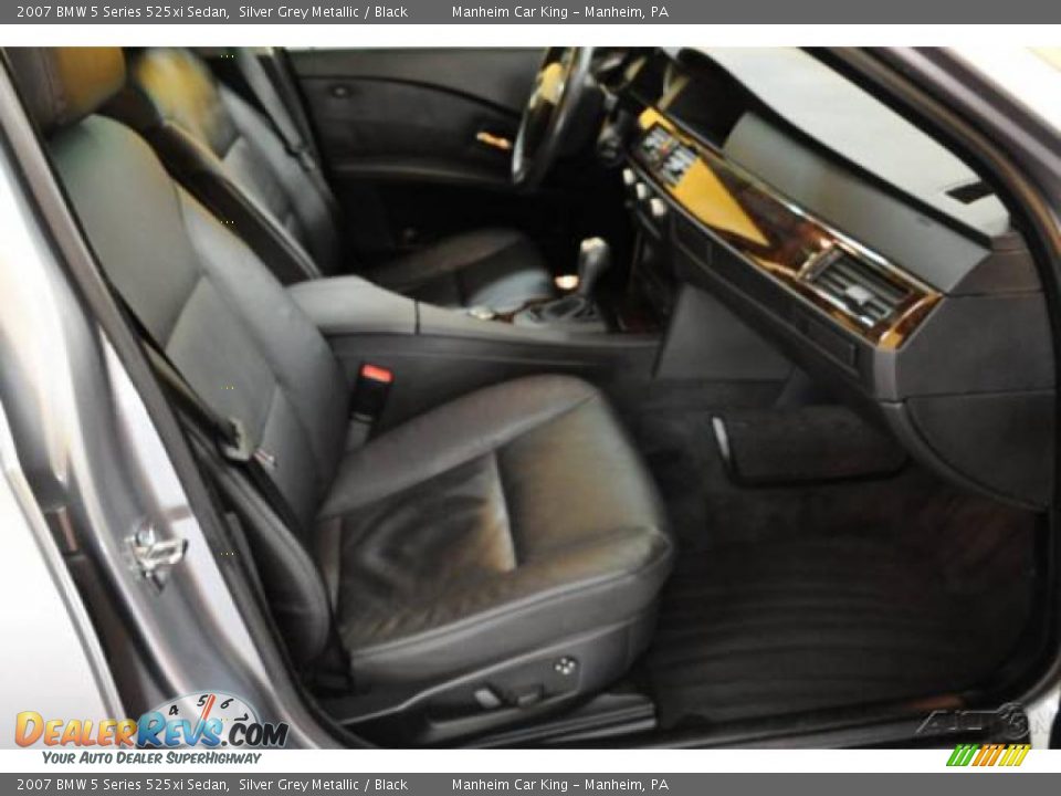2007 BMW 5 Series 525xi Sedan Silver Grey Metallic / Black Photo #15