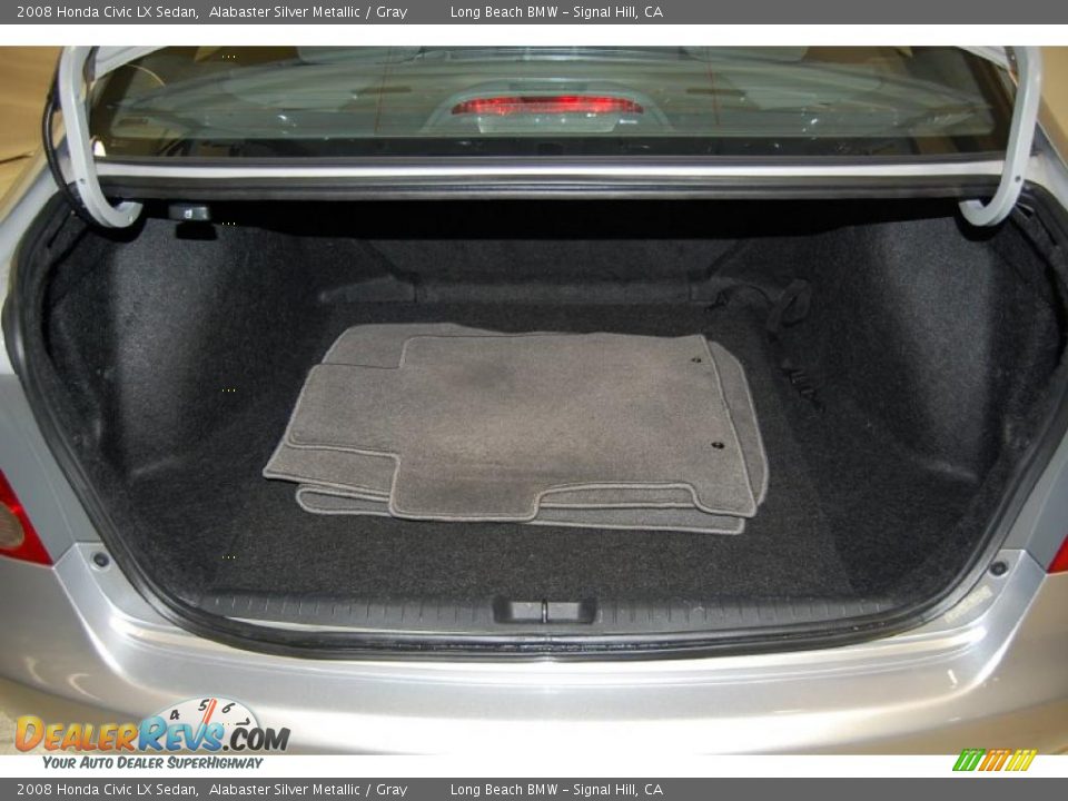 2008 Honda Civic LX Sedan Alabaster Silver Metallic / Gray Photo #8