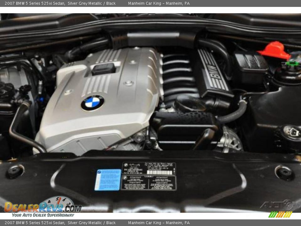 2007 BMW 5 Series 525xi Sedan Silver Grey Metallic / Black Photo #18