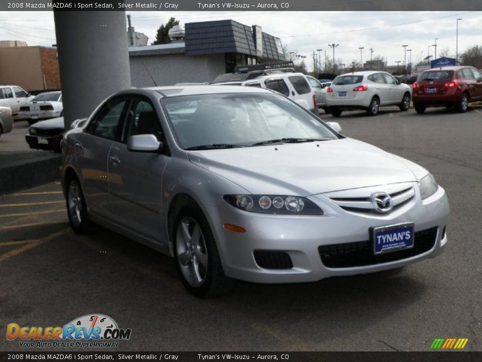2008 Mazda MAZDA6 i Sport Sedan Silver Metallic / Gray Photo #3