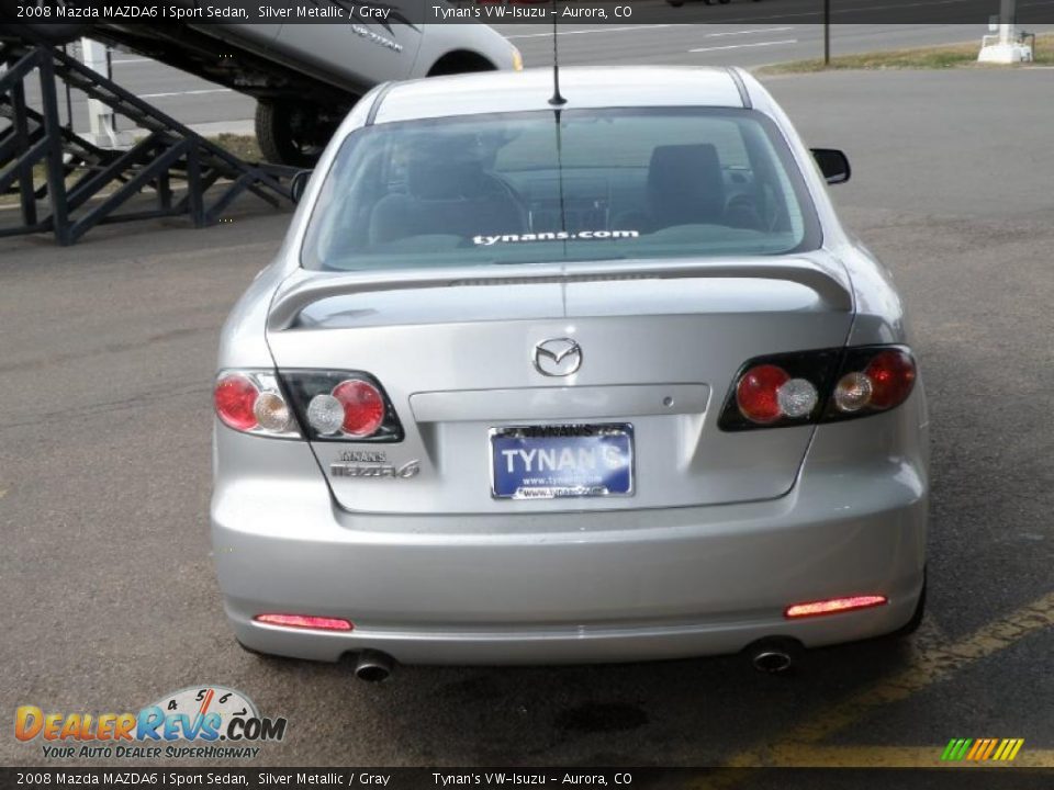 2008 Mazda MAZDA6 i Sport Sedan Silver Metallic / Gray Photo #4
