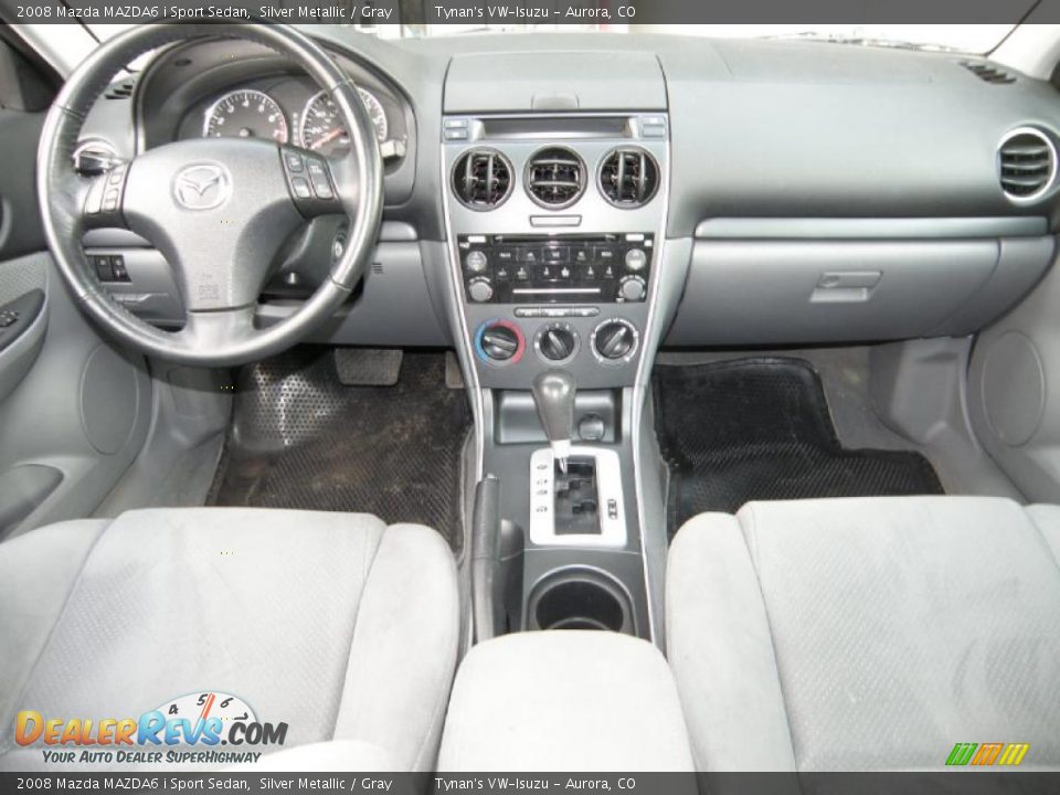 2008 Mazda MAZDA6 i Sport Sedan Silver Metallic / Gray Photo #6