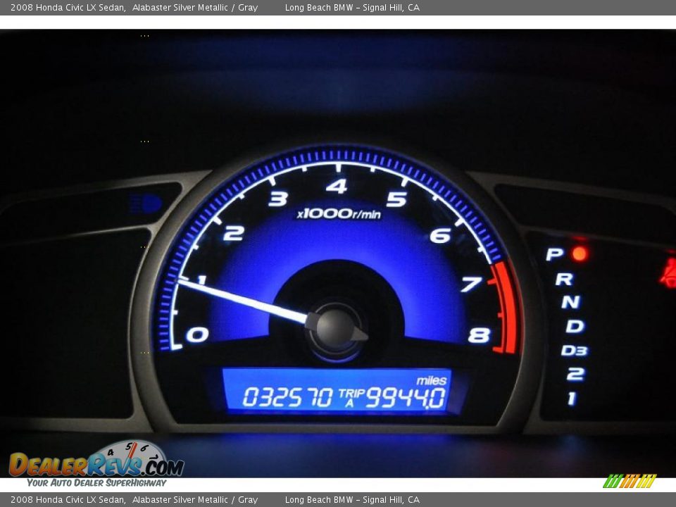 2008 Honda Civic LX Sedan Alabaster Silver Metallic / Gray Photo #25