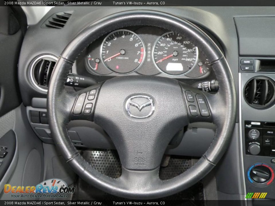 2008 Mazda MAZDA6 i Sport Sedan Silver Metallic / Gray Photo #7