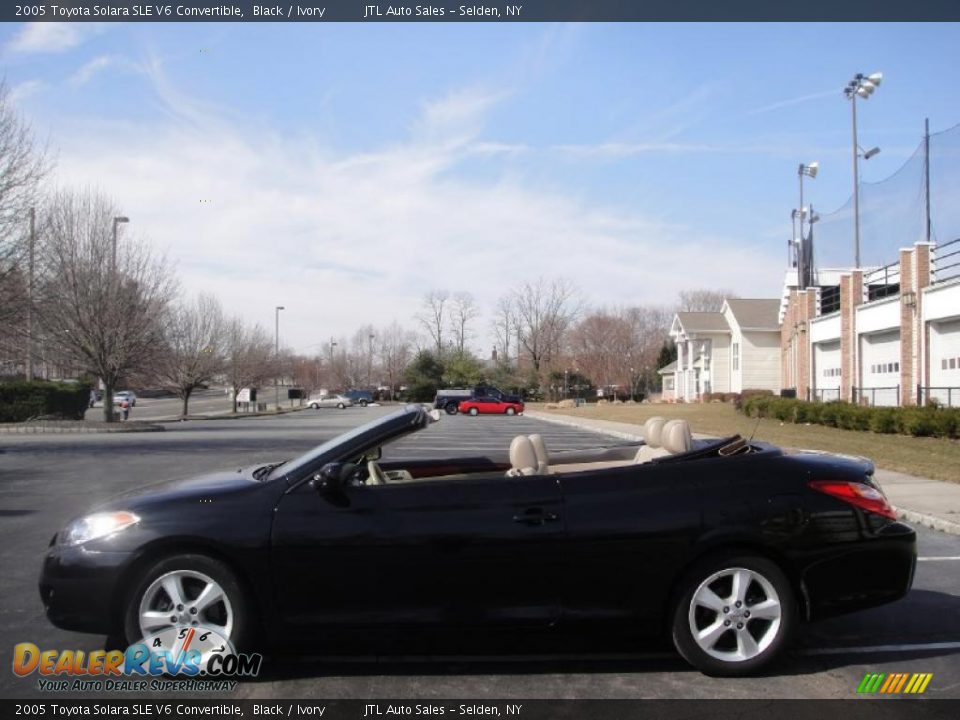 2005 Toyota Solara SLE V6 Convertible Black / Ivory Photo #3