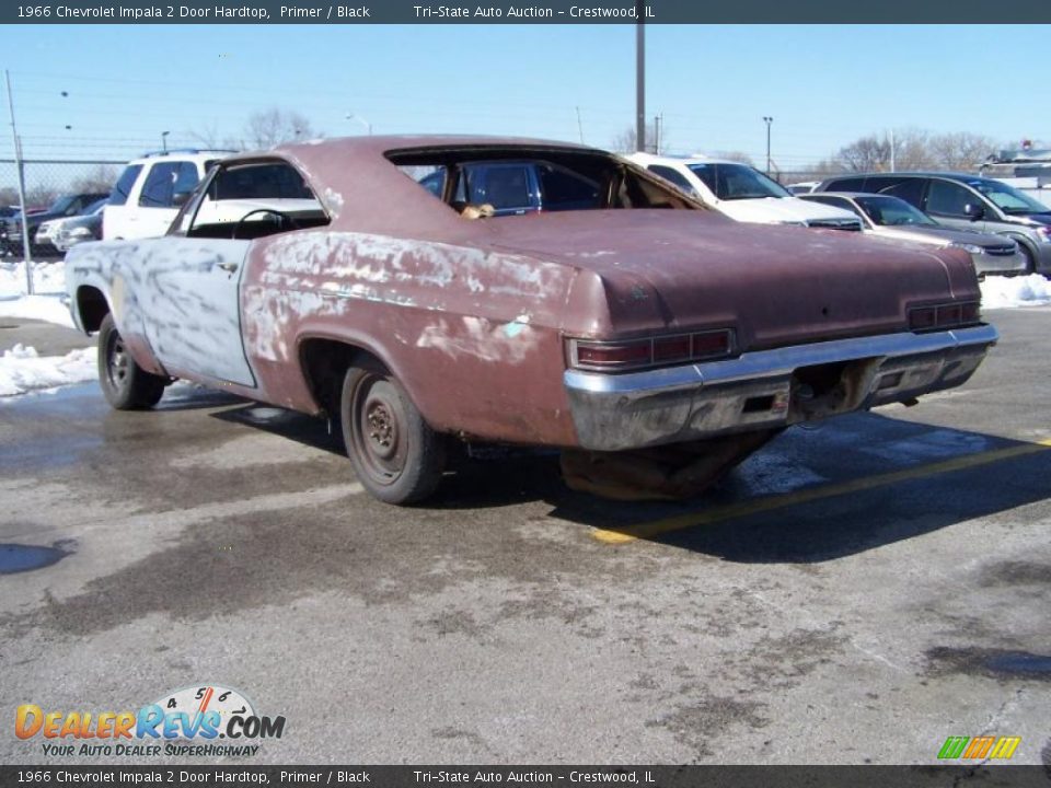 1966 Chevrolet Impala 2 Door Hardtop Primer / Black Photo #6