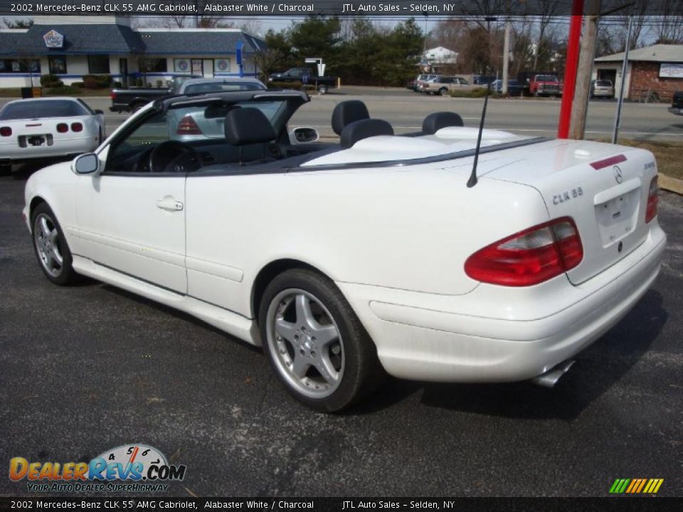 2002 Mercedes-Benz CLK 55 AMG Cabriolet Alabaster White / Charcoal Photo #5