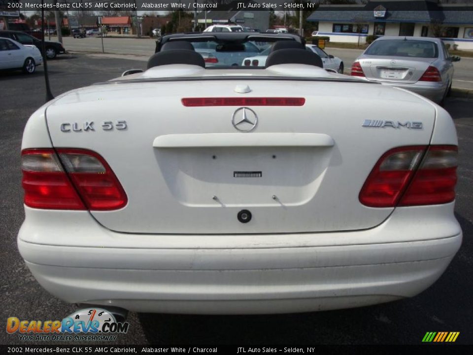 2002 Mercedes-Benz CLK 55 AMG Cabriolet Alabaster White / Charcoal Photo #6