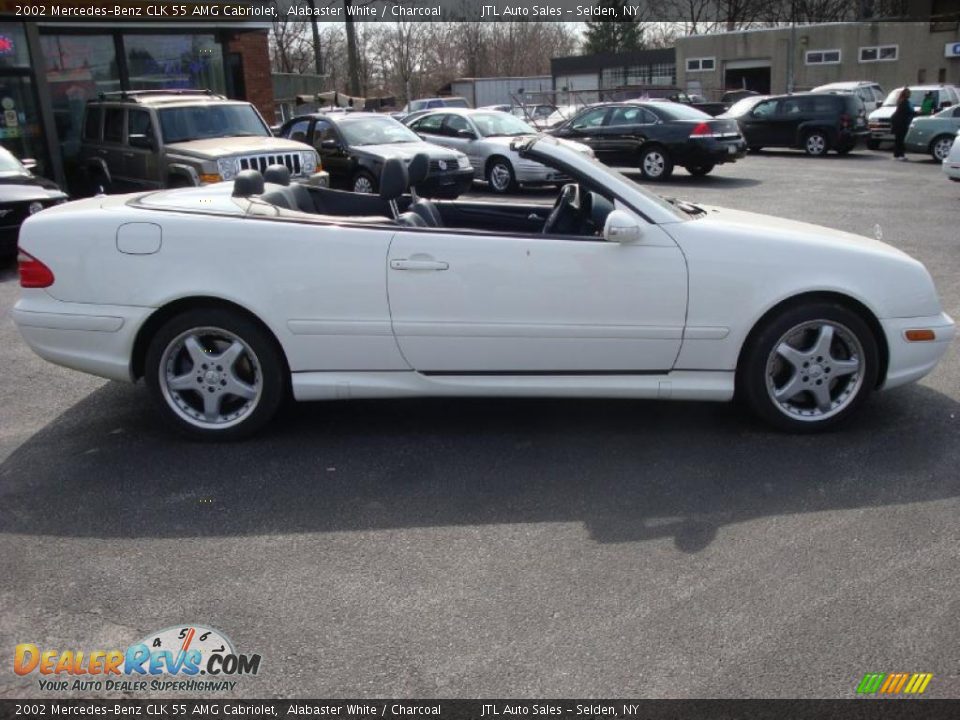 2002 Mercedes-Benz CLK 55 AMG Cabriolet Alabaster White / Charcoal Photo #8