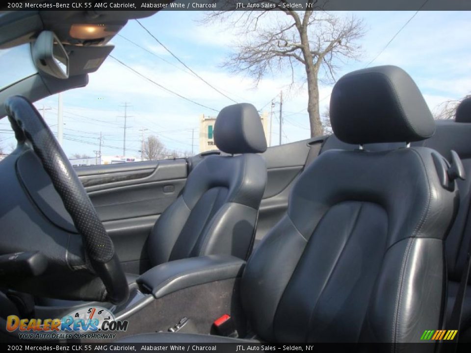 2002 Mercedes-Benz CLK 55 AMG Cabriolet Alabaster White / Charcoal Photo #11