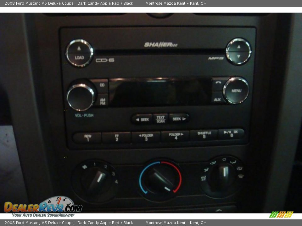 2008 Ford Mustang V6 Deluxe Coupe Dark Candy Apple Red / Black Photo #4