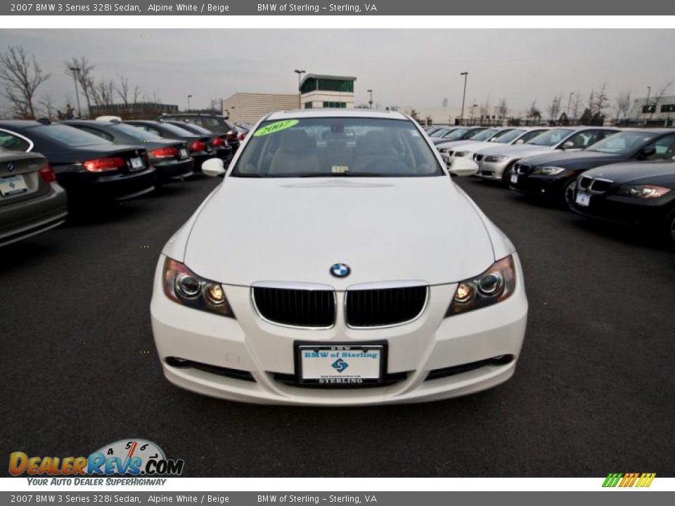 2007 BMW 3 Series 328i Sedan Alpine White / Beige Photo #1