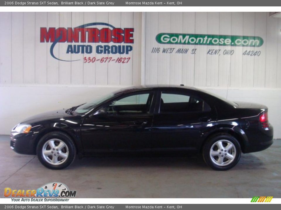 2006 Dodge Stratus SXT Sedan Brilliant Black / Dark Slate Grey Photo #2
