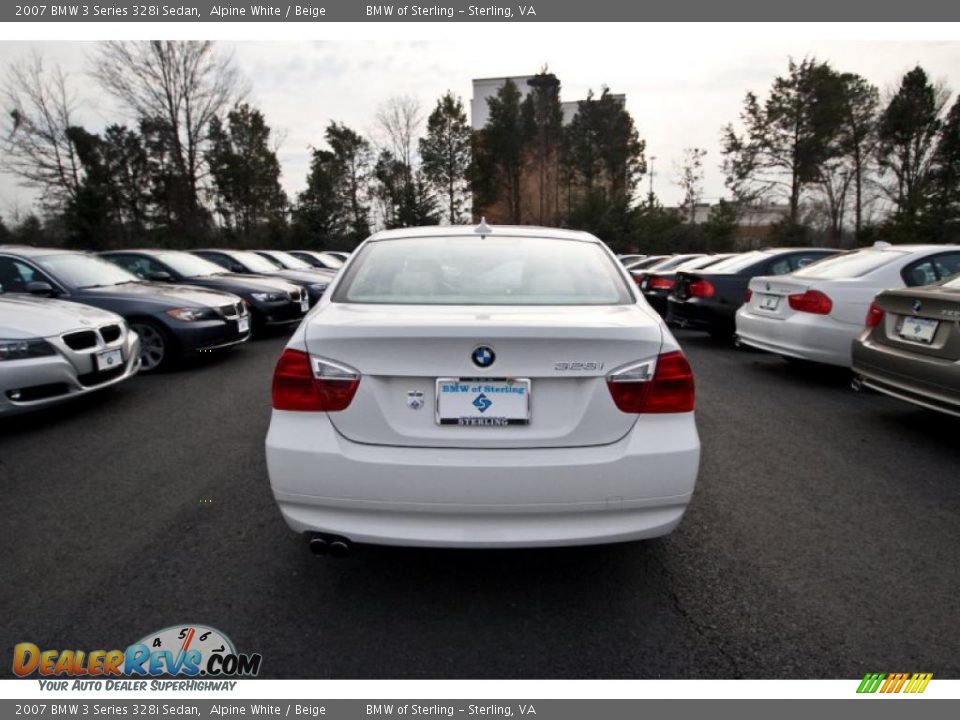 2007 BMW 3 Series 328i Sedan Alpine White / Beige Photo #5