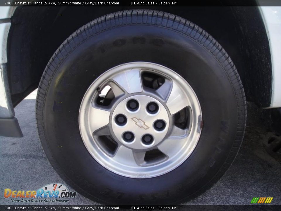 2003 Chevrolet Tahoe LS 4x4 Summit White / Gray/Dark Charcoal Photo #7
