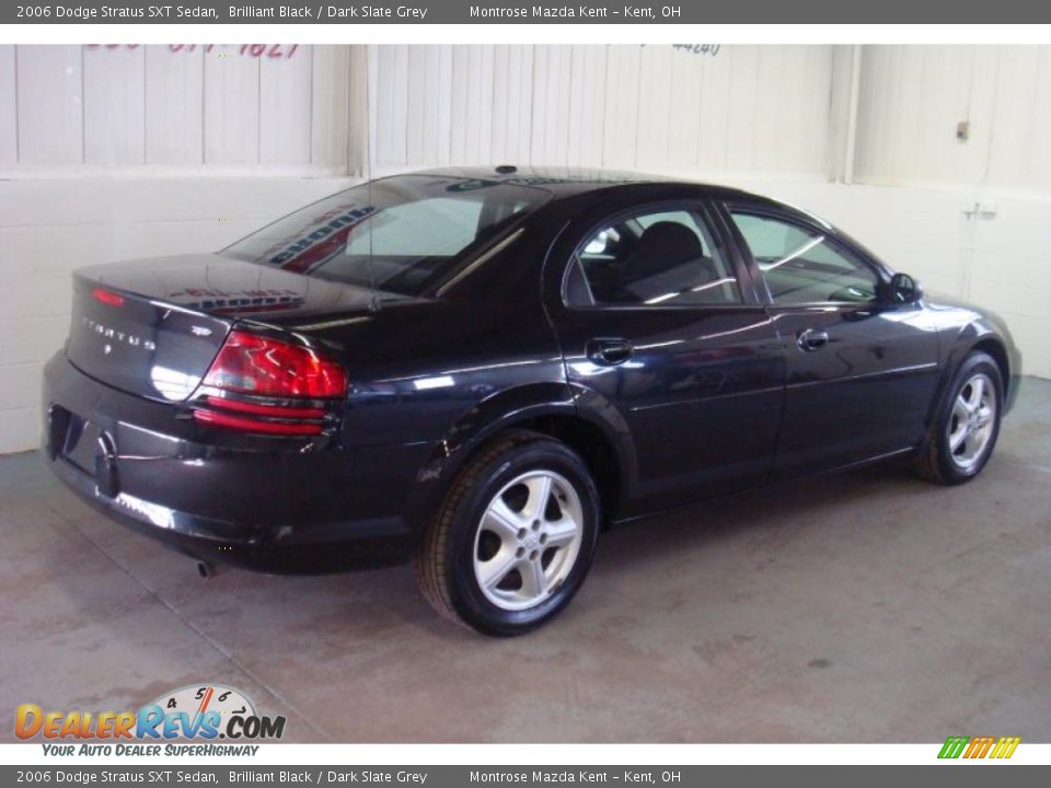 2006 Dodge Stratus SXT Sedan Brilliant Black / Dark Slate Grey Photo #6