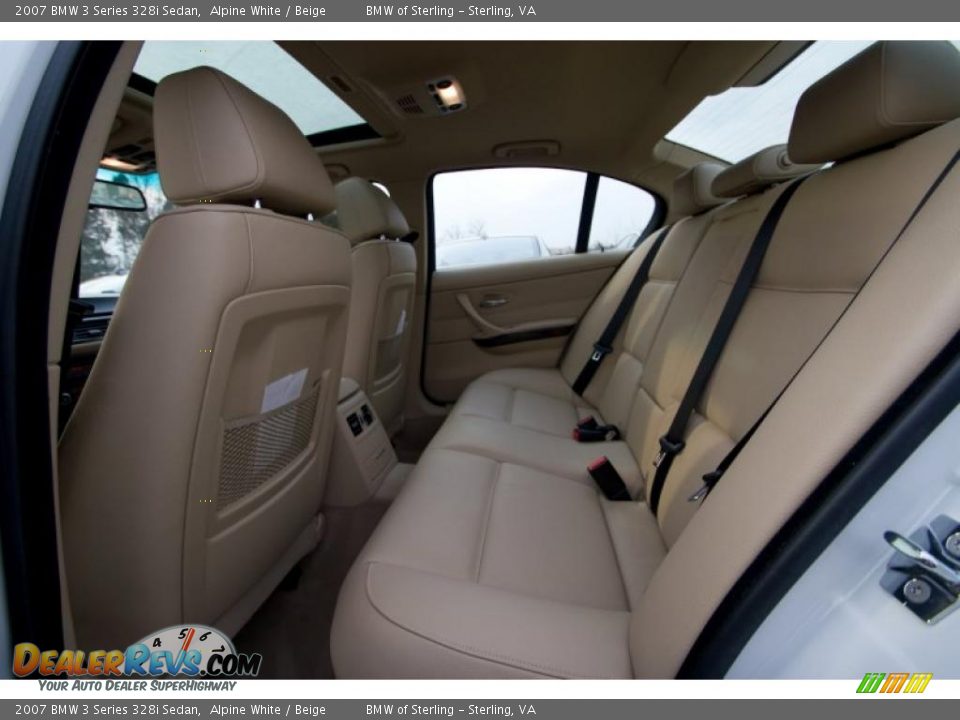 2007 BMW 3 Series 328i Sedan Alpine White / Beige Photo #10
