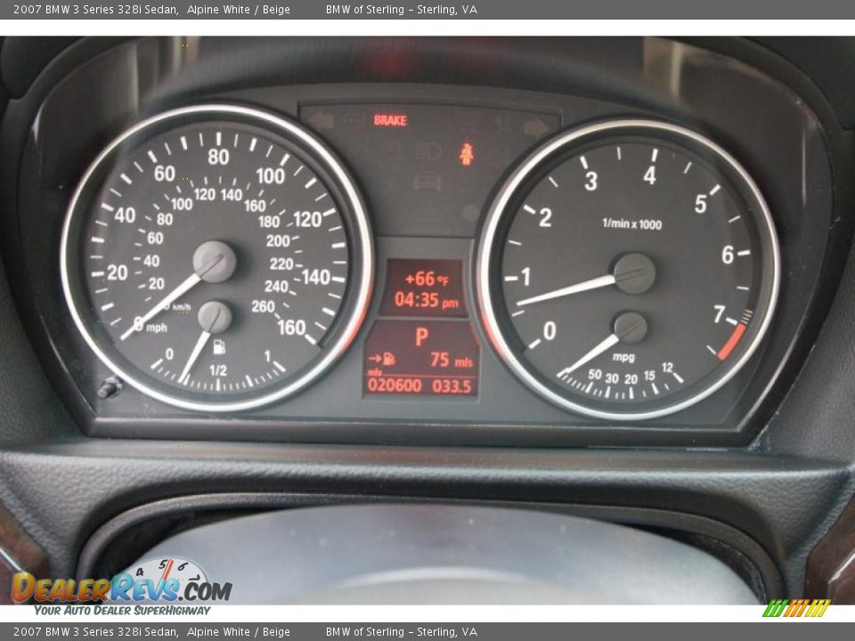 2007 BMW 3 Series 328i Sedan Alpine White / Beige Photo #14