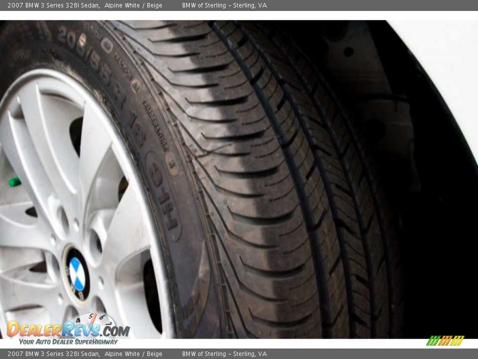 2007 BMW 3 Series 328i Sedan Alpine White / Beige Photo #16