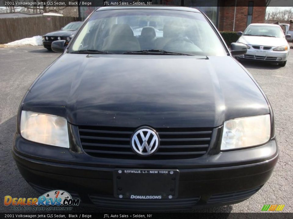 2001 Volkswagen Jetta GLS Sedan Black / Beige Photo #2