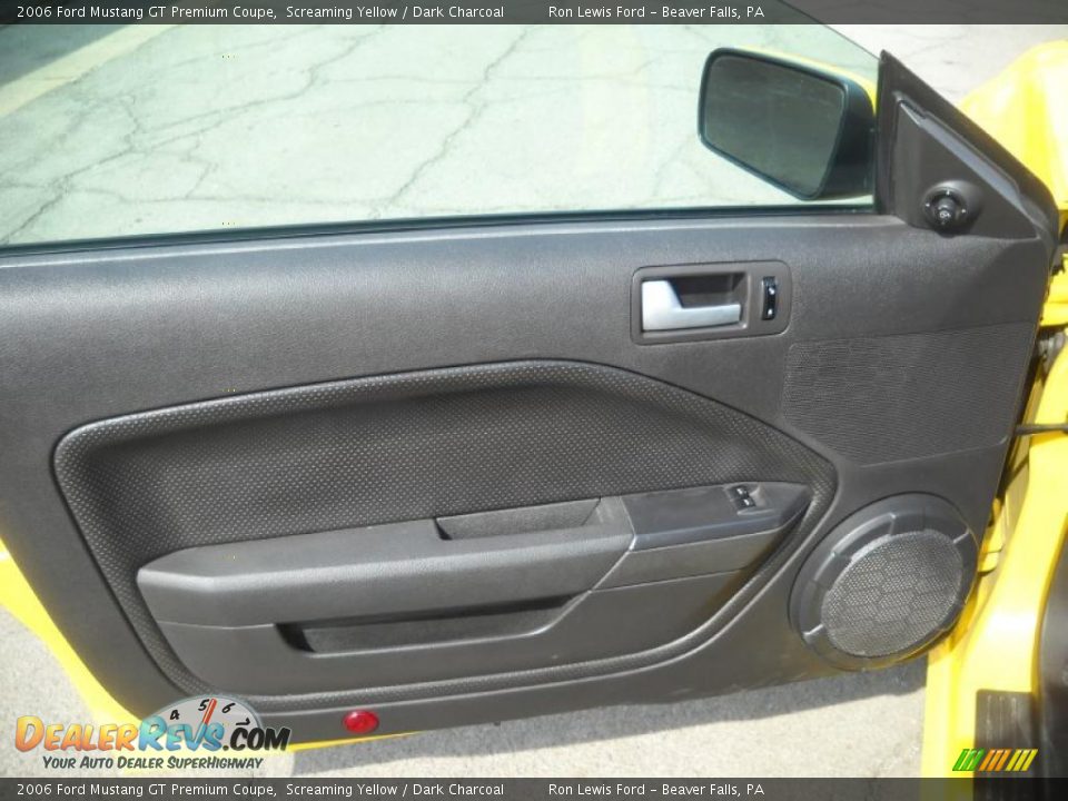2006 Ford Mustang GT Premium Coupe Screaming Yellow / Dark Charcoal Photo #6