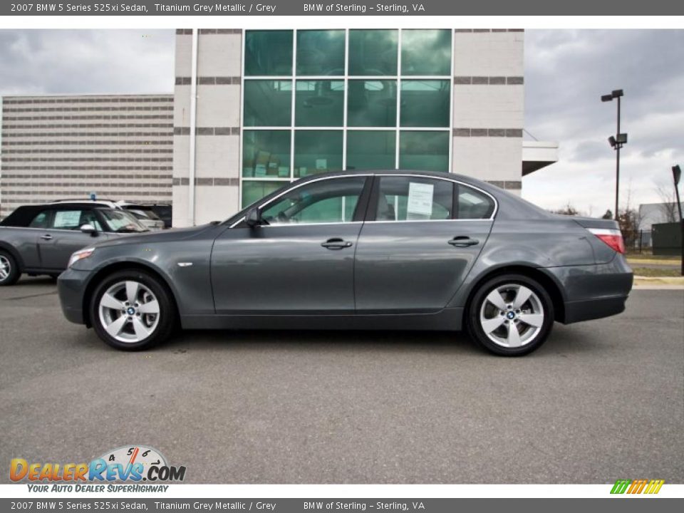 2007 BMW 5 Series 525xi Sedan Titanium Grey Metallic / Grey Photo #3