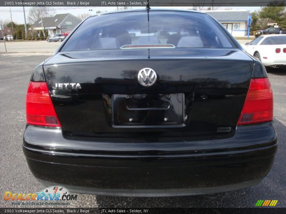 2001 Volkswagen Jetta GLS Sedan Black / Beige Photo #5
