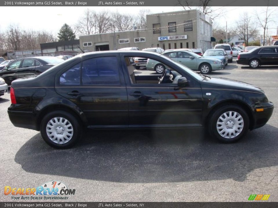 2001 Volkswagen Jetta GLS Sedan Black / Beige Photo #7