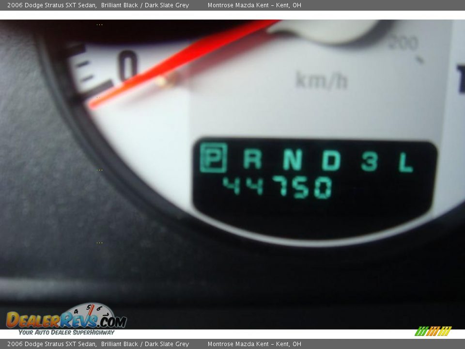 2006 Dodge Stratus SXT Sedan Brilliant Black / Dark Slate Grey Photo #22