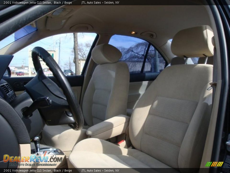 2001 Volkswagen Jetta GLS Sedan Black / Beige Photo #10
