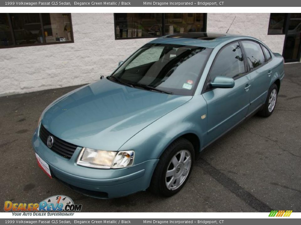1999 Volkswagen Passat GLS Sedan Elegance Green Metallic / Black Photo #1