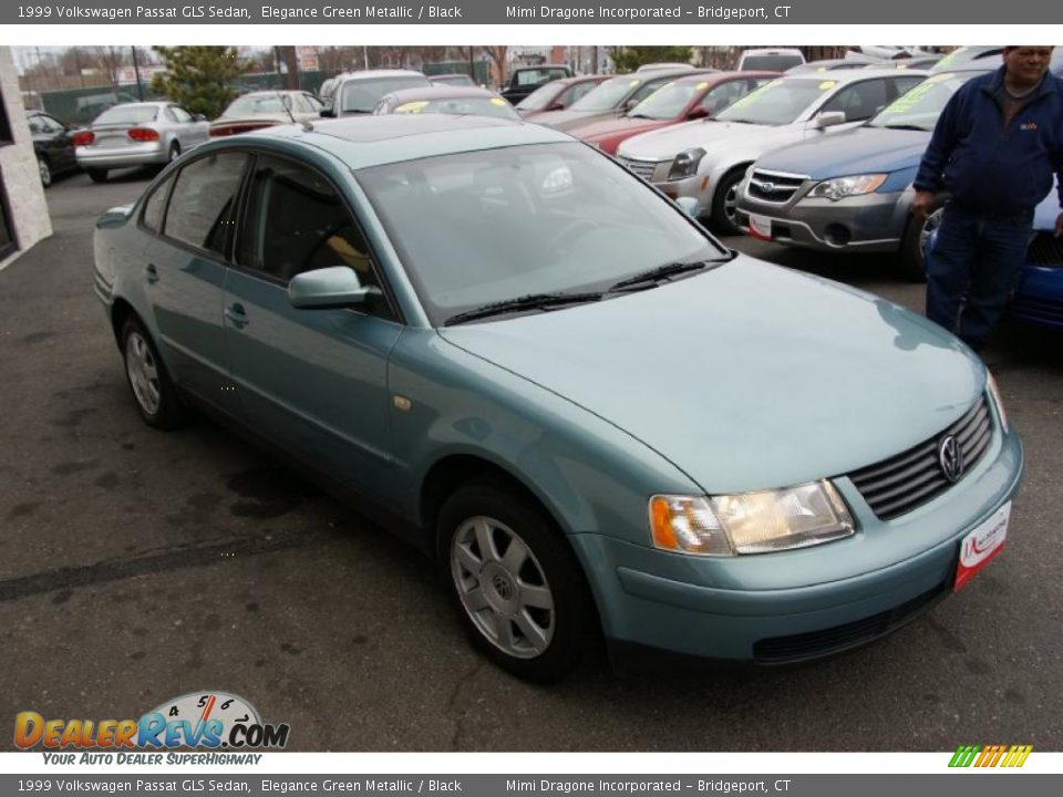 1999 Volkswagen Passat GLS Sedan Elegance Green Metallic / Black Photo #3