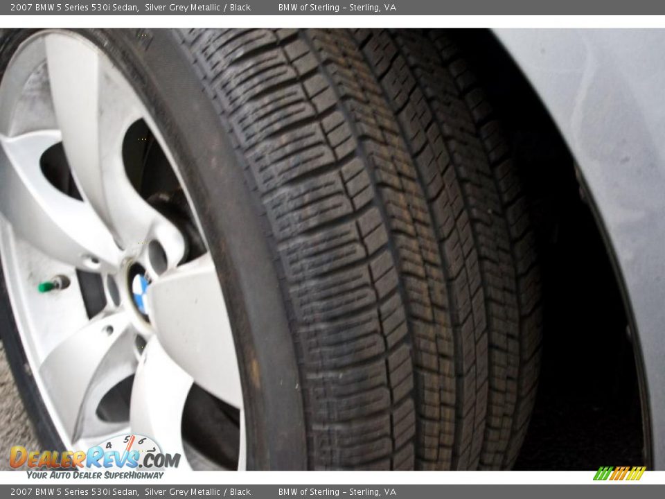 2007 BMW 5 Series 530i Sedan Silver Grey Metallic / Black Photo #16