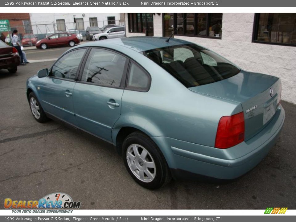 1999 Volkswagen Passat GLS Sedan Elegance Green Metallic / Black Photo #6