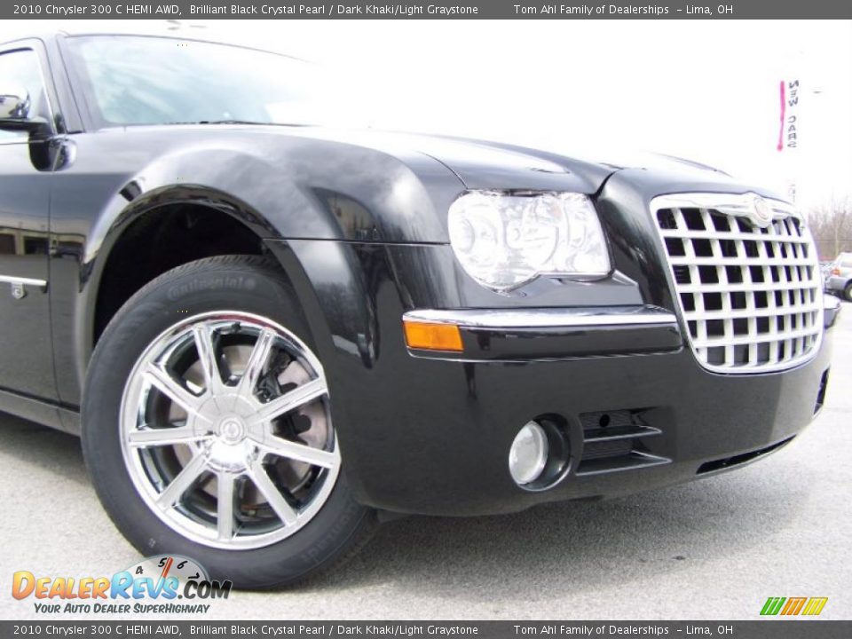2010 Chrysler 300 C HEMI AWD Brilliant Black Crystal Pearl / Dark Khaki/Light Graystone Photo #2