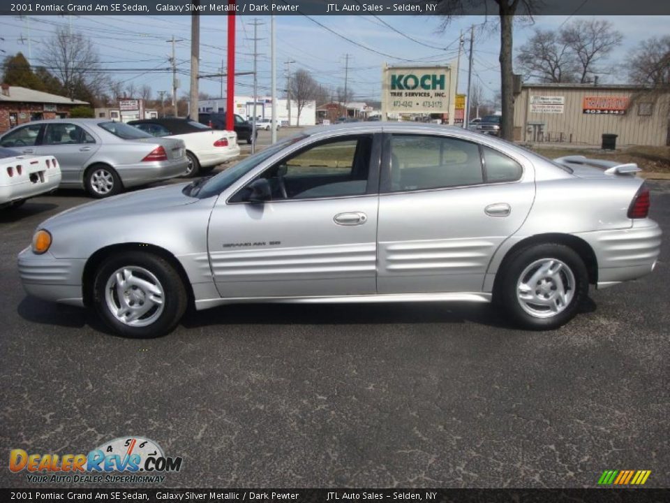 2001 Pontiac Grand Am SE Sedan Galaxy Silver Metallic / Dark Pewter Photo #3