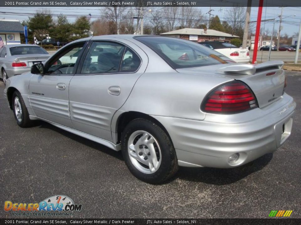2001 Pontiac Grand Am SE Sedan Galaxy Silver Metallic / Dark Pewter Photo #4