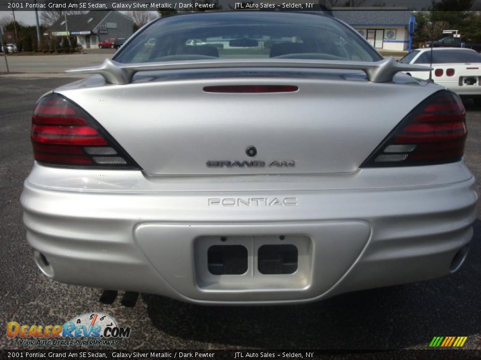 2001 Pontiac Grand Am SE Sedan Galaxy Silver Metallic / Dark Pewter Photo #5