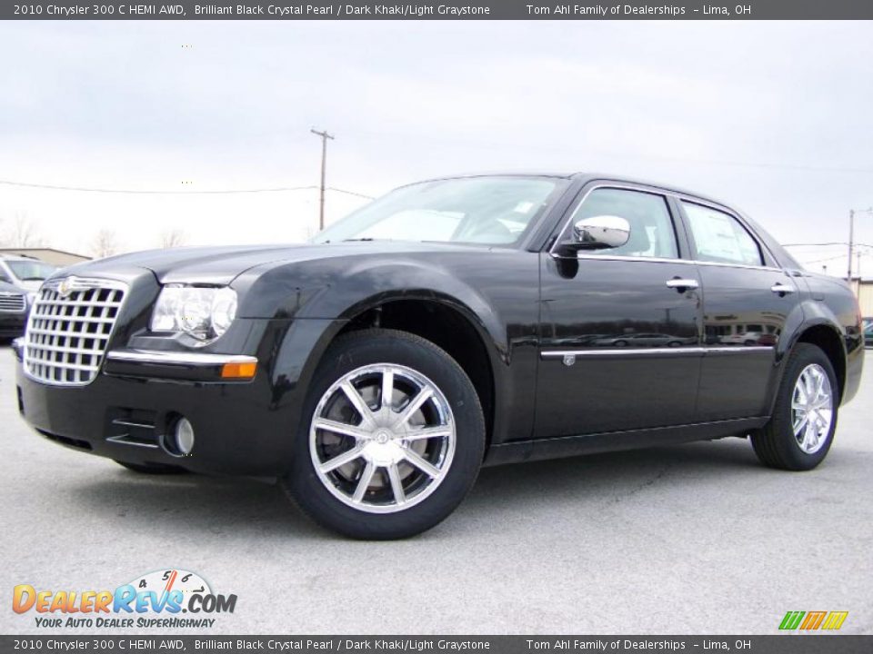 2010 Chrysler 300 C HEMI AWD Brilliant Black Crystal Pearl / Dark Khaki/Light Graystone Photo #5