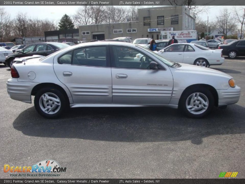 2001 Pontiac Grand Am SE Sedan Galaxy Silver Metallic / Dark Pewter Photo #7