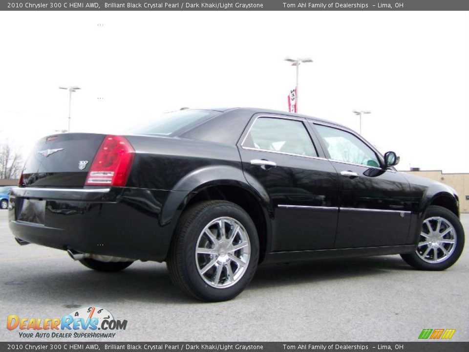 2010 Chrysler 300 C HEMI AWD Brilliant Black Crystal Pearl / Dark Khaki/Light Graystone Photo #7