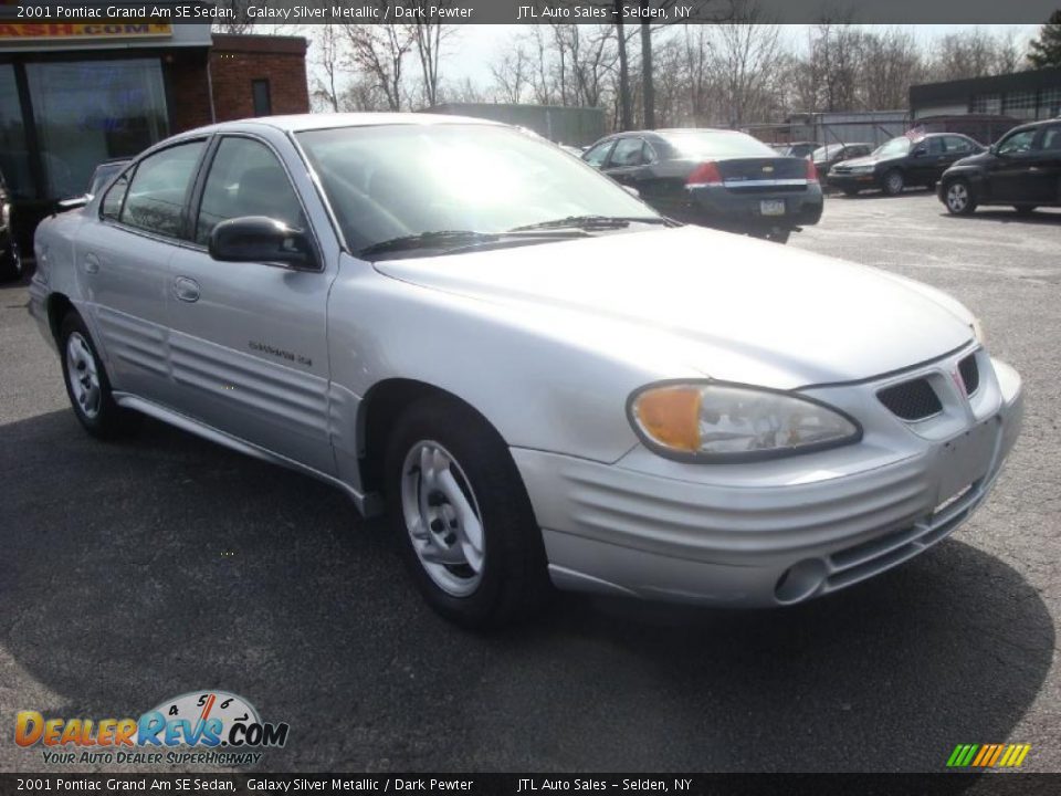 2001 Pontiac Grand Am SE Sedan Galaxy Silver Metallic / Dark Pewter Photo #8