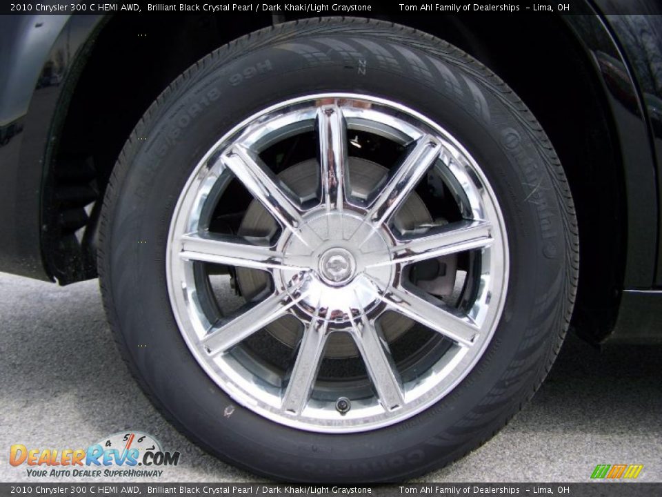 2010 Chrysler 300 C HEMI AWD Brilliant Black Crystal Pearl / Dark Khaki/Light Graystone Photo #8
