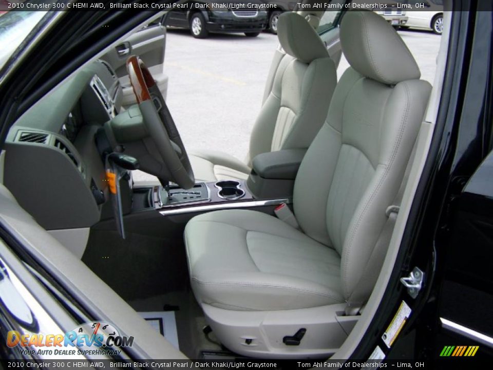 2010 Chrysler 300 C HEMI AWD Brilliant Black Crystal Pearl / Dark Khaki/Light Graystone Photo #9