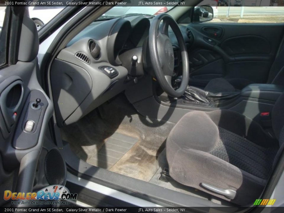 2001 Pontiac Grand Am SE Sedan Galaxy Silver Metallic / Dark Pewter Photo #11
