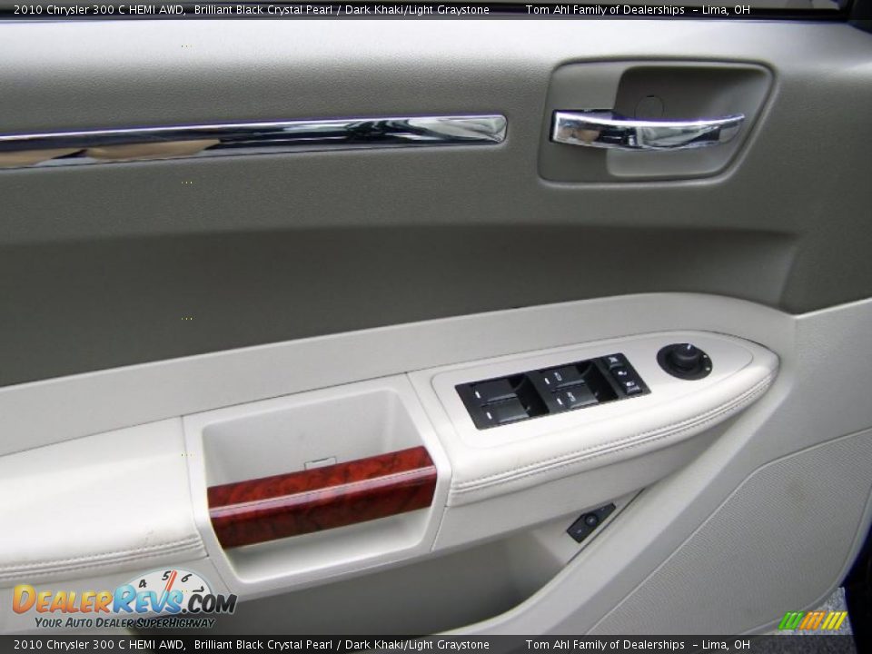 2010 Chrysler 300 C HEMI AWD Brilliant Black Crystal Pearl / Dark Khaki/Light Graystone Photo #12