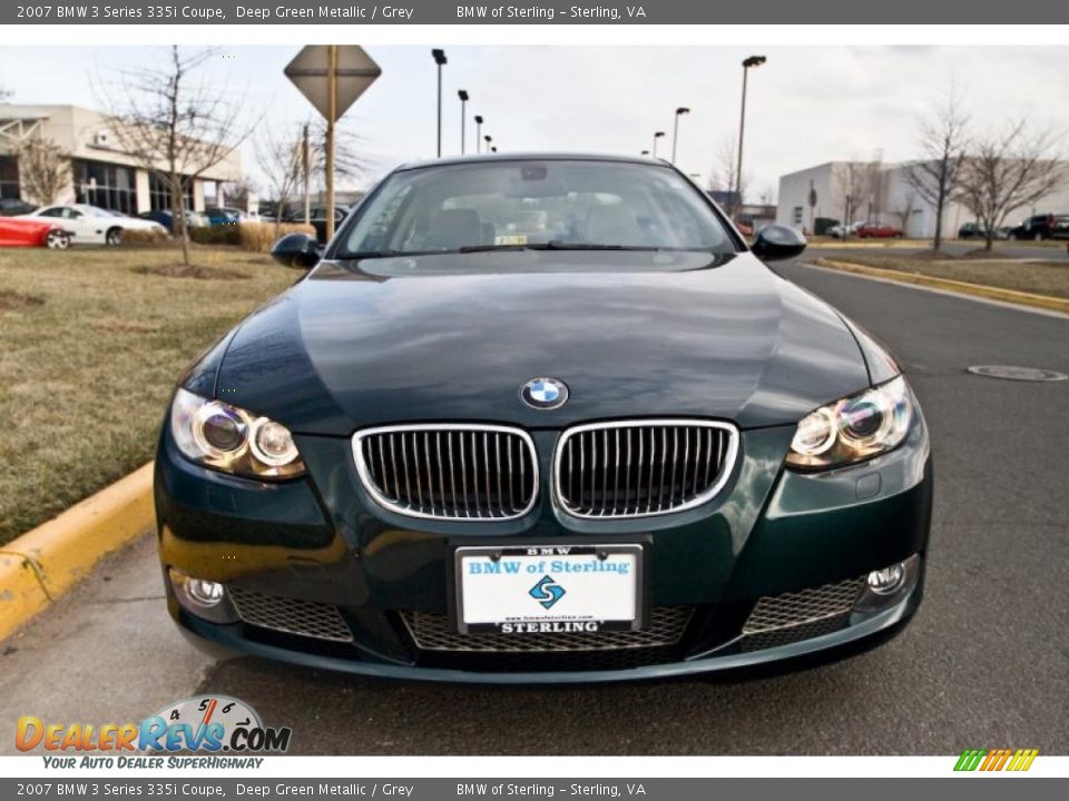2007 BMW 3 Series 335i Coupe Deep Green Metallic / Grey Photo #1
